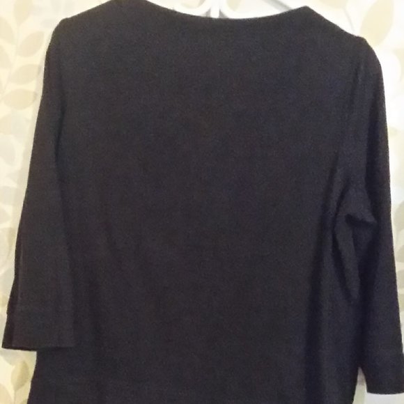 Lord & Taylor Black Top Sz Petite (Fits like US M/L) - Picture 3 of 6